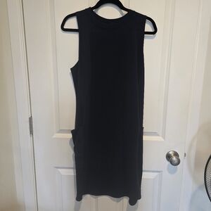 Zella Black Sleeveless Dress with Pockets. Size M. EUC.